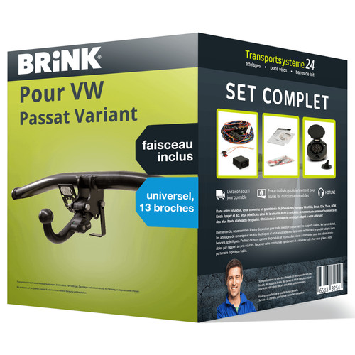 Attelage amovible brink pour - attelage,