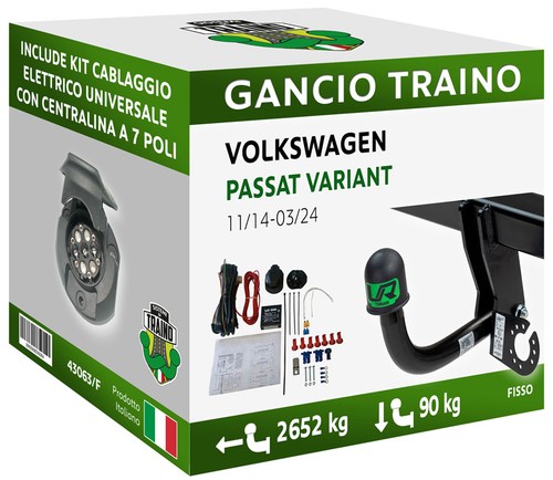 Attelage fixe passat - vw,