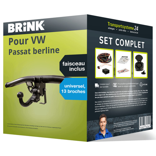Attelage amovible brink pour - amovible,