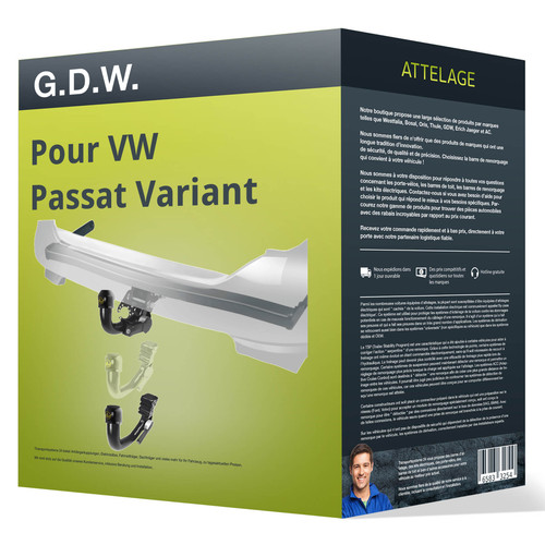 Attelage pour passat - vw,